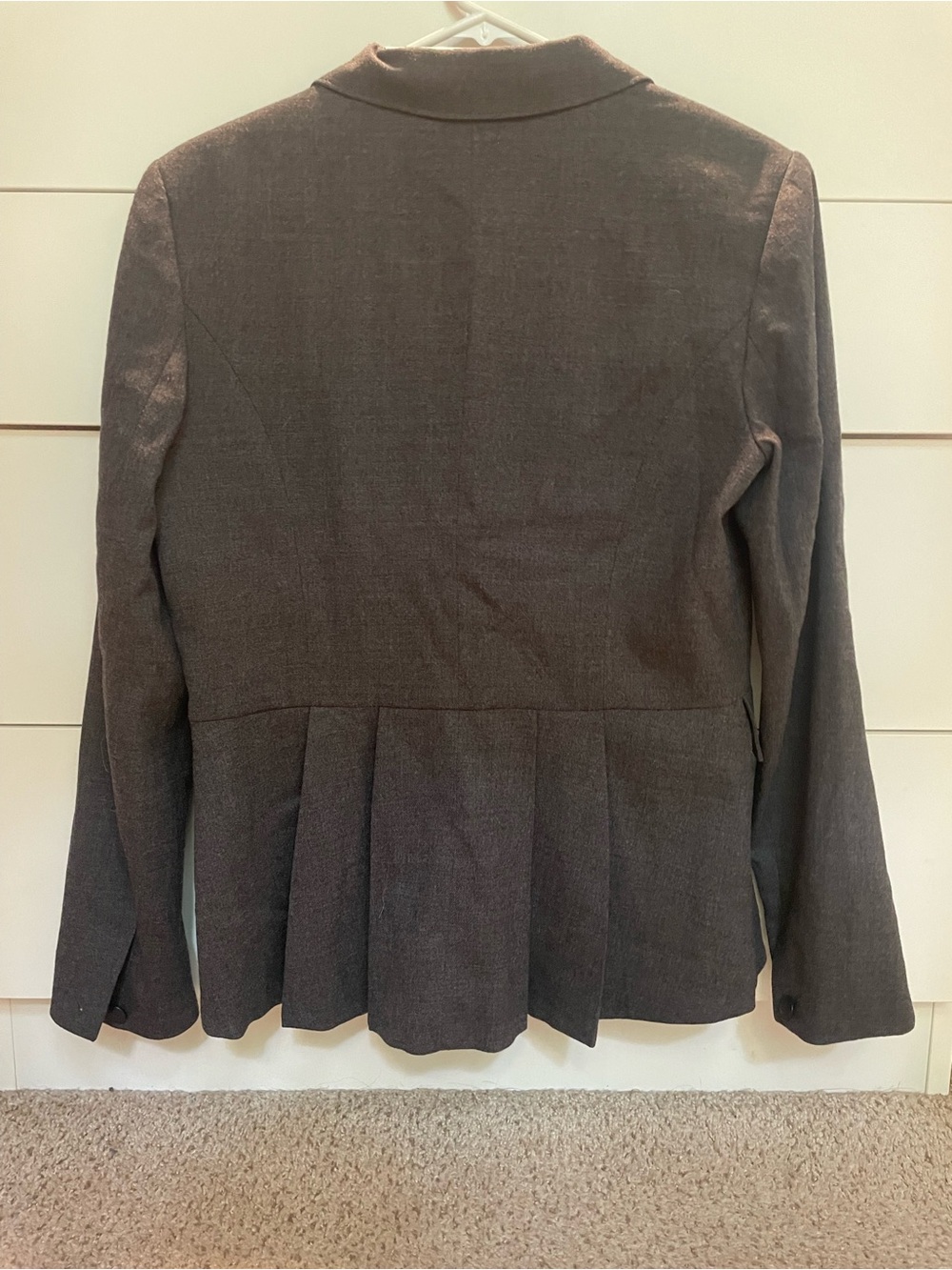 Rag & Bone Ny Women’s Charcoal Jett Ruffle Blazer Sz 8 - Picture 4 of 6